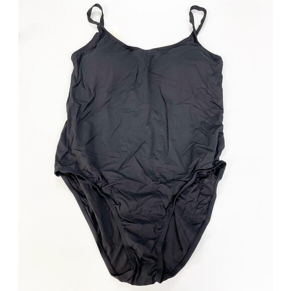 NEW Andie Womens 3XL The Amalfi One-Piece Swimsuit Black Scoop Neck - Picture 3 of 10